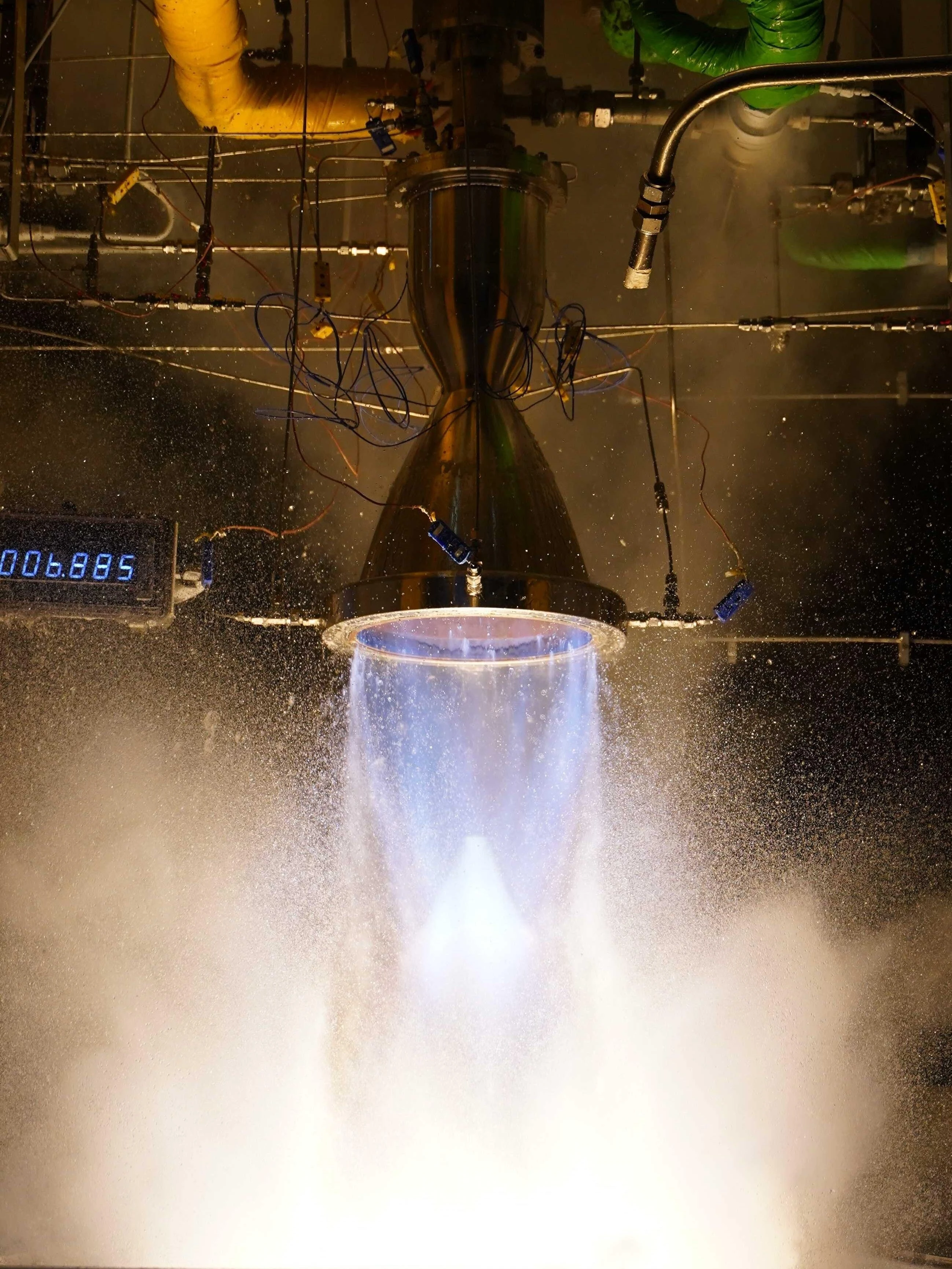 페리지에어로스페이스의 액체 메탄 메인 엔진 블루 1S 연소 테스트. 