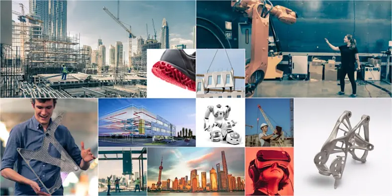 A photo collage illustrates automated processes.