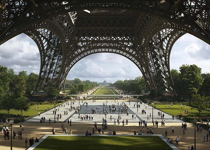 Green Carpet Eiffel Tower