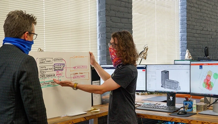 online architecture work from home va+ social distancing