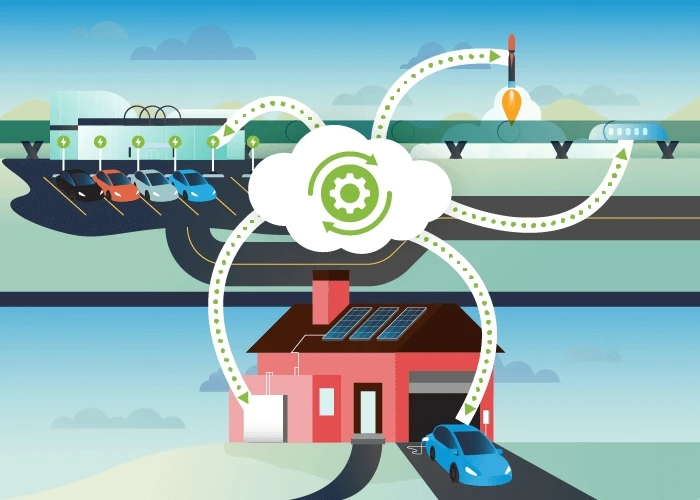 Illustration of how platforms power the world