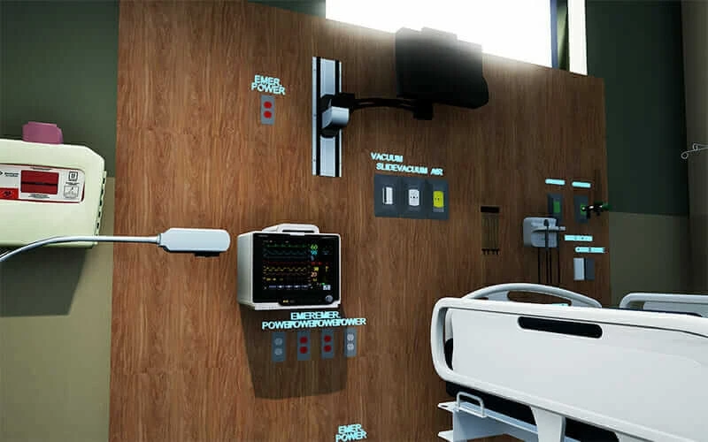 Virtual hospital room