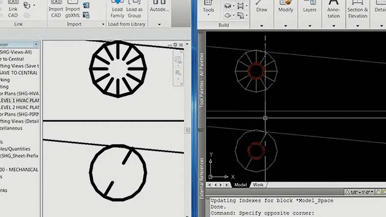 Importing CAD drawings into Revit projects
