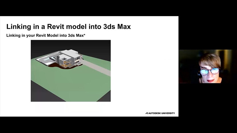 Session on modeling in Revit and producing high-end renderings in 3ds Max.