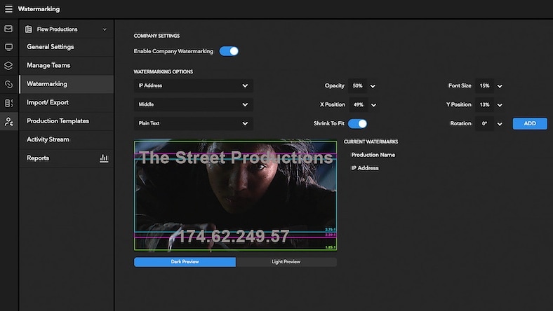 Creative review Autodesk Flow Capture watermarking screen
