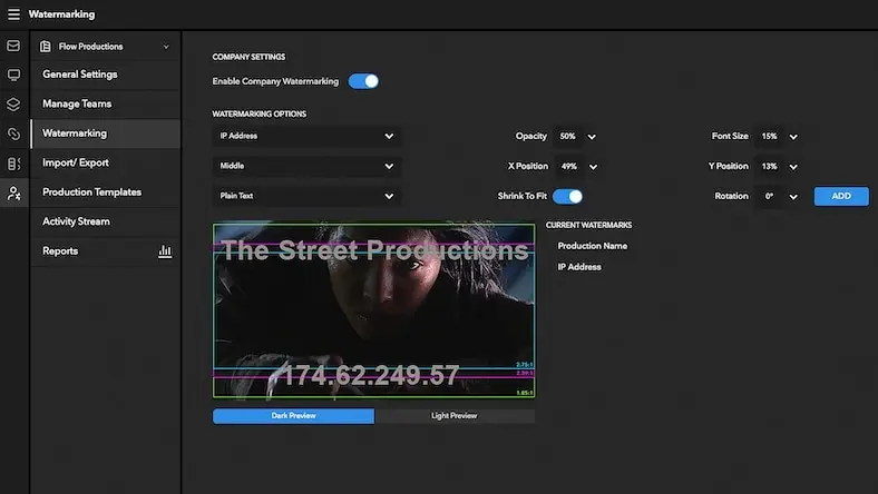 Creative review Autodesk Flow Capture watermarking screen