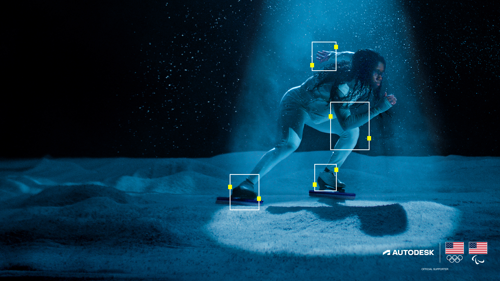 Olympic speed skater Erin Jackson on the ice