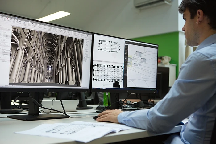 Das BIM-Modell bietet verschiedene Ansichten von Notre Dame