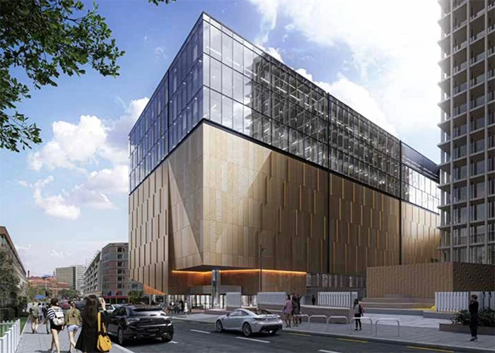 A rendering of the Heke Hua Archives New Zealand building