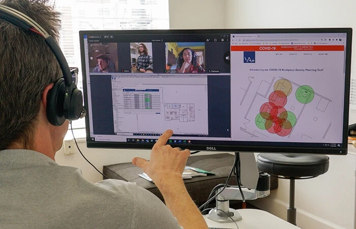 online architecture work from home va+ videoconference