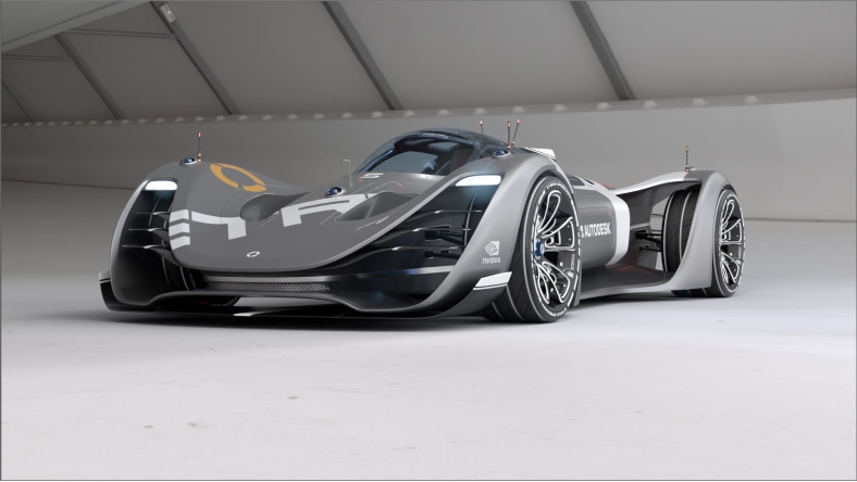 Rendering of a concept car.
