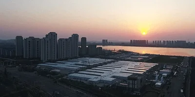  Aerial view of Leishenshan Hospital