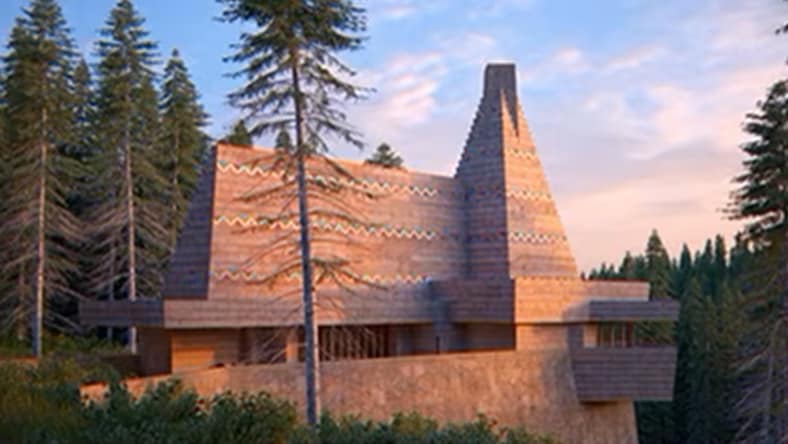 Rendering of E.A. Smith house