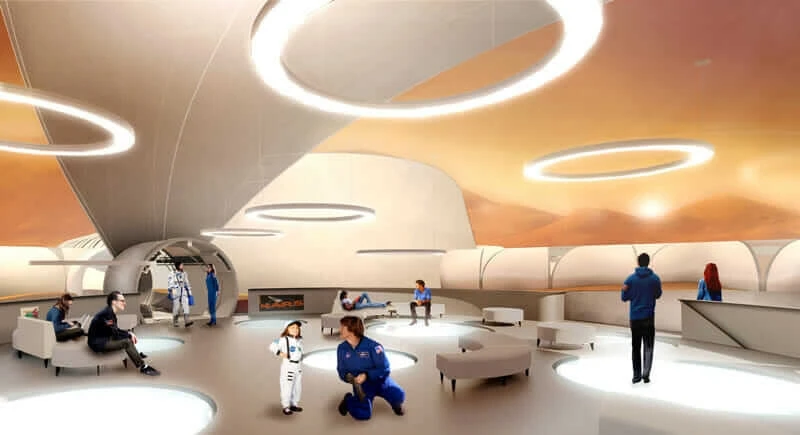 A public space on the Mars City base