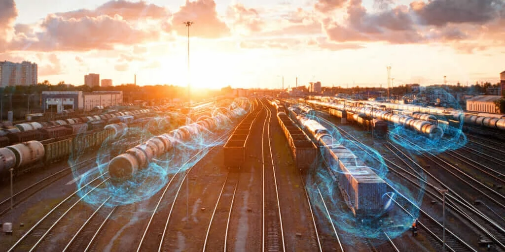 Trains with a digital overlay