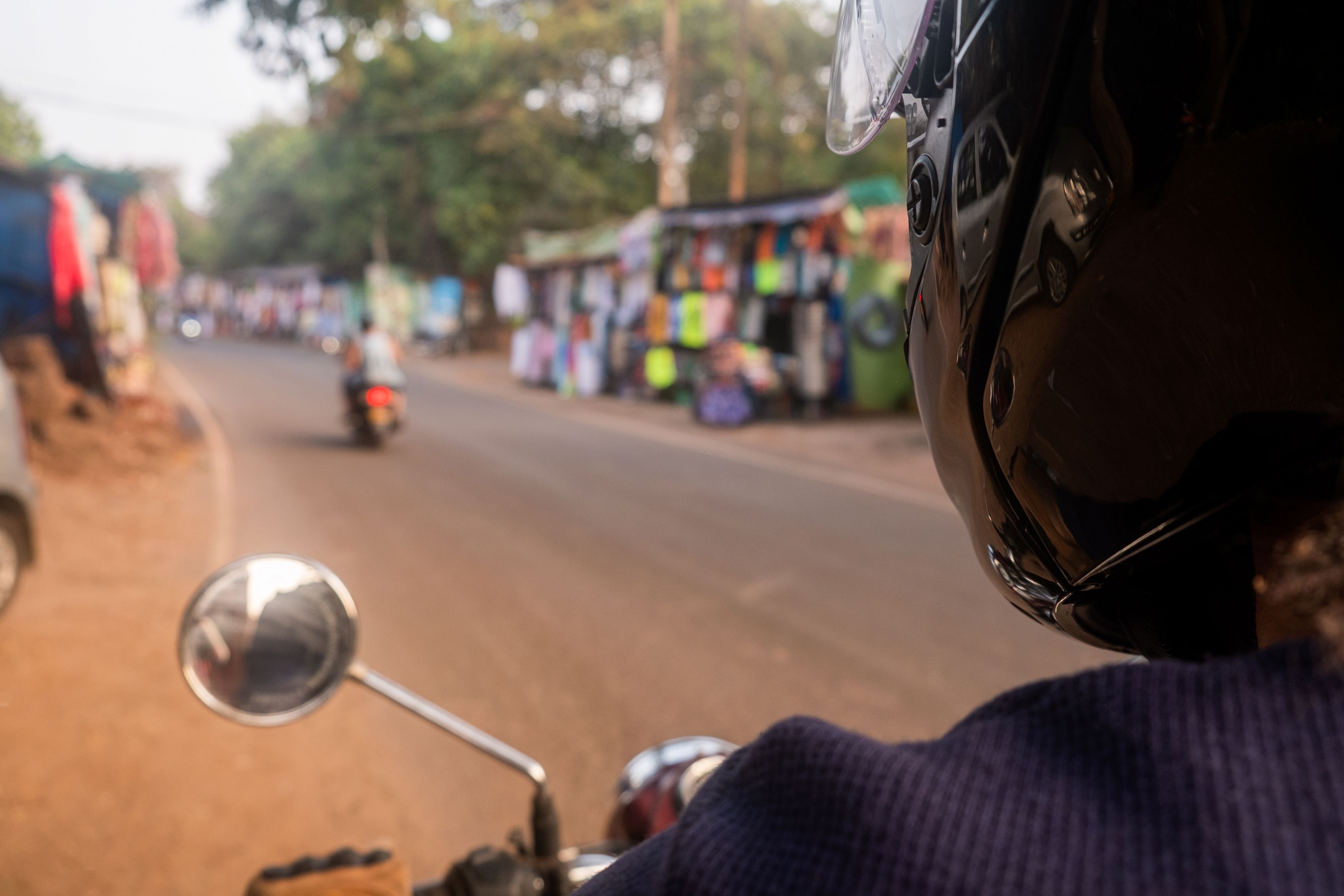 Motorcyclist in India