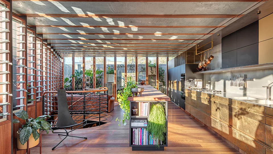 Kitchen in Welcome to the Jungle House.