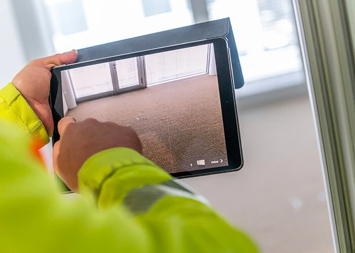 The Roche Tower sustainable carpet made from old fishing nets