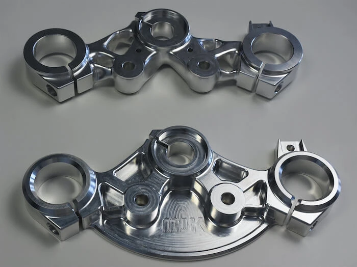 custom harley parts MJK Performance Lower Triple Clamp and Upper Triple Clamp