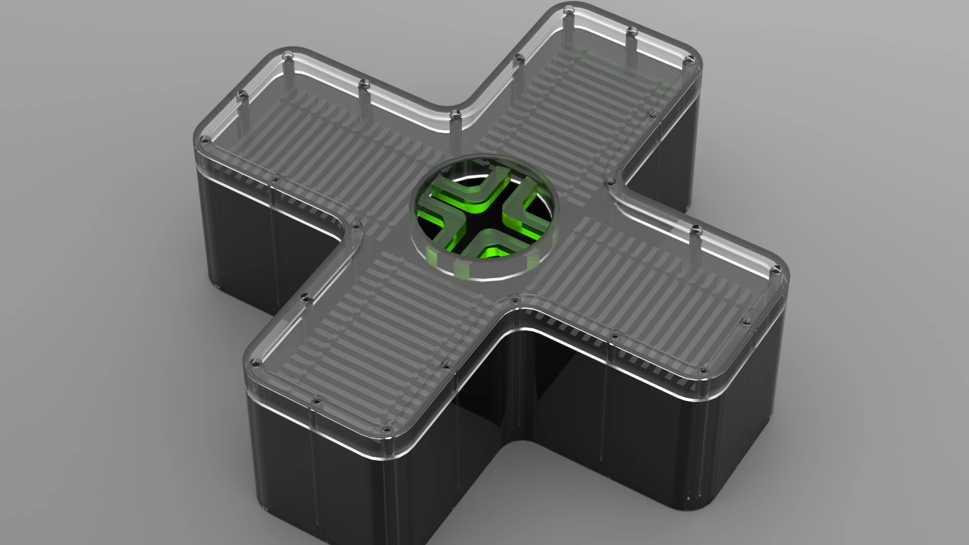A battery designed rendered in Fusion shows a sliced inner top view of a proposed battery pack.