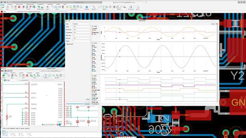 Electrical schematic lines