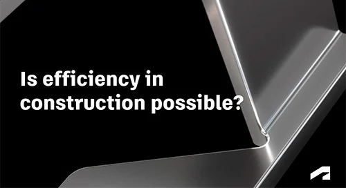 Graphic title: is efficiency in construction possible?