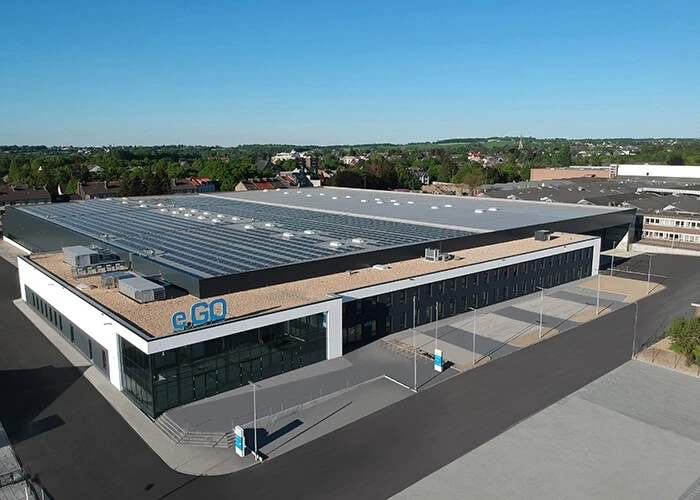 Exterior view of an e.GO factory building