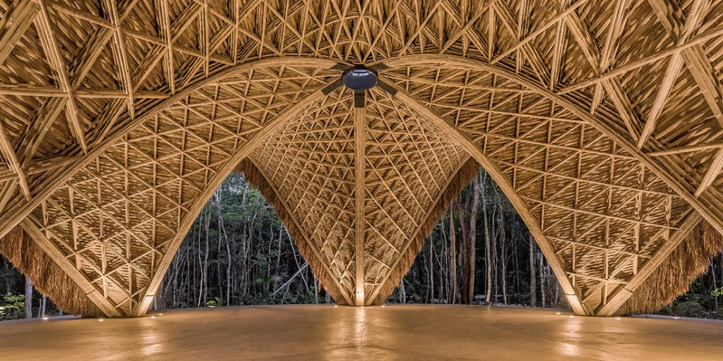 Interior of luum temple in tulum mexico