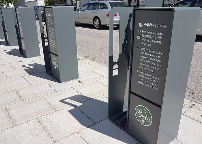 Empty e-trike stations
