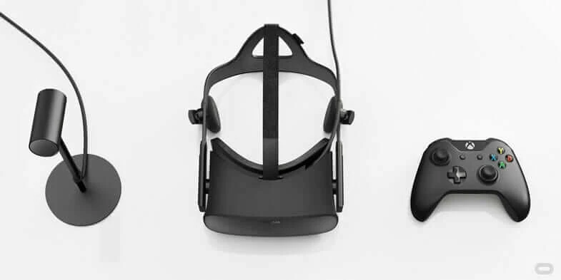 Headset used to enable VR architecture by Oculus Rift