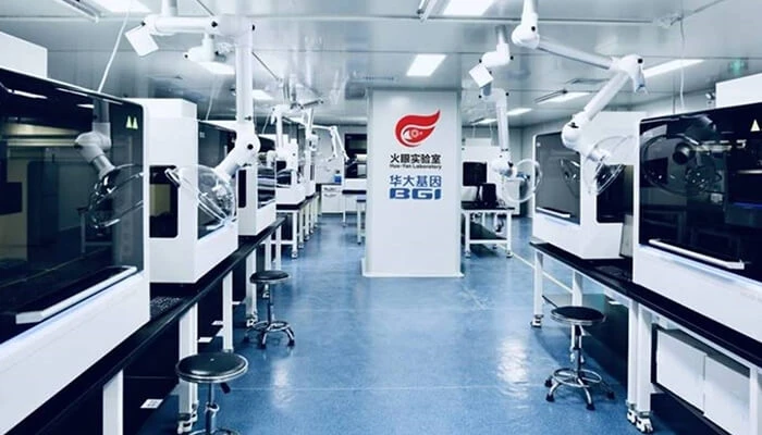 Testing equipment at Fire Eye Lab