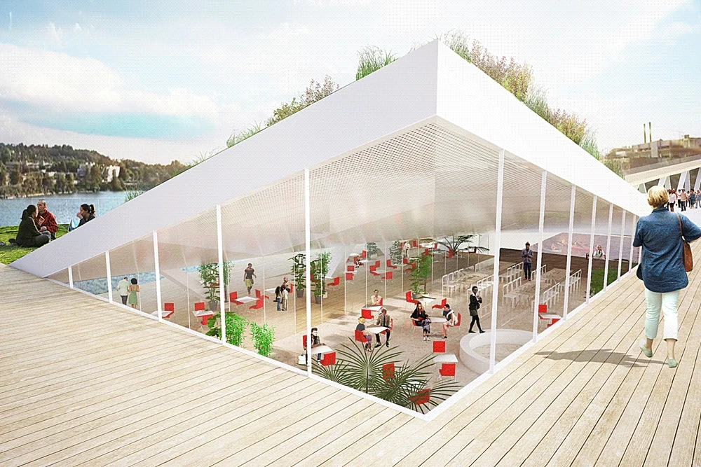 Umweltbildung direkt über dem Anacostia River: eine moderne Brücke macht es möglich