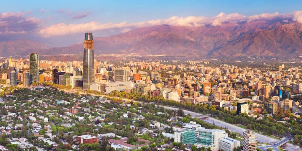 Santiago city view
