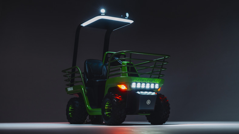 A rendering of an electric utility vehicle