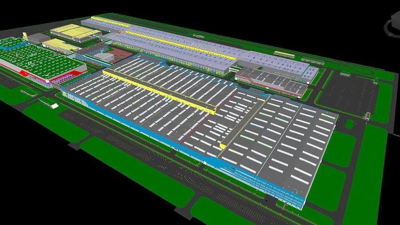 Space planning diagram factory