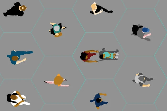 社会的距離 デザイン