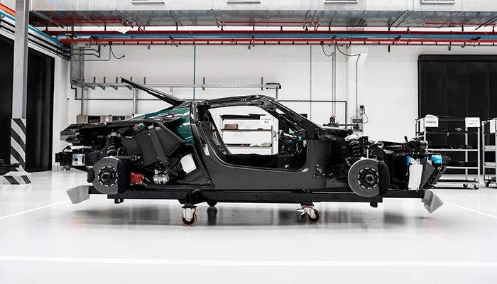 battista being built in warehouse