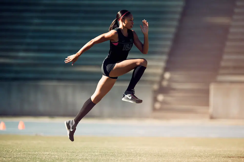 올림픽 금메달리스트 앨리슨 펠릭스. 