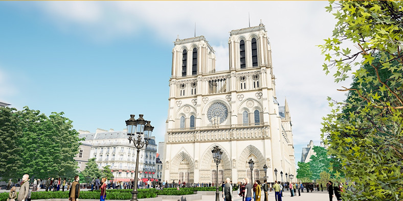Notre Dame restauration maquette