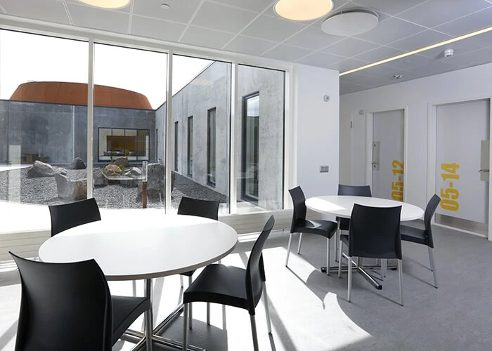 Simulations of different designs against parameters for security, pollution control, and more