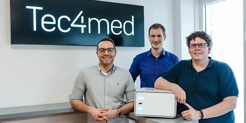 Nico Höler, Julian Poths, and Martin Voigt from Tec4Med