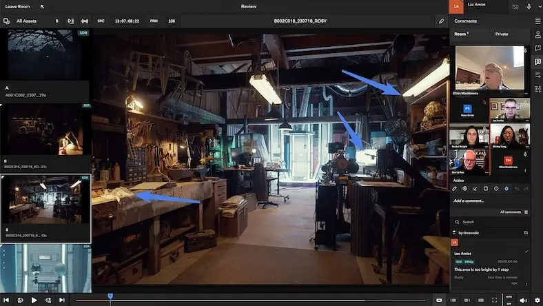 Creative review Autodesk Flow Capture screen showing collaborative review