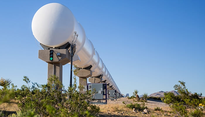 hyperloop transportation test track detail
