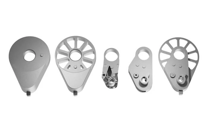 3D-Rendergrafiken der neusten Modelle für die Handgelenksverbinder von Social Hardware. 