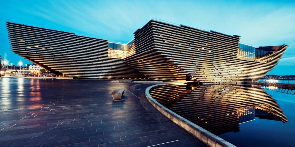 V&A Dundee museum in Scotland Kengo Kuma architectural visualization