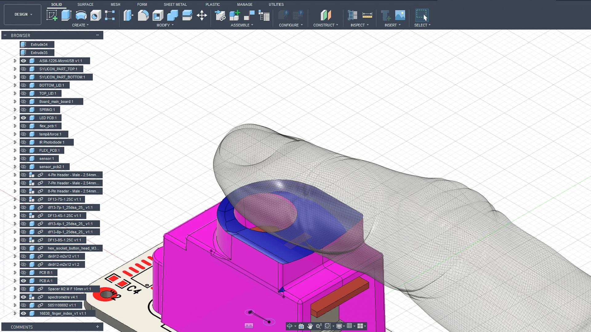 3D model of EzeCheck in Fusion