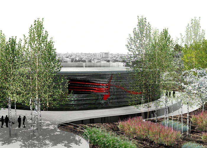 La Maison du Numérique (The House of Digital), a project by French architect Francis Soler with BIM management by It's. 