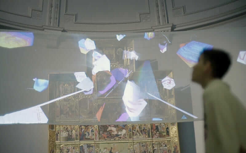 Dancing with robots visual backdrop