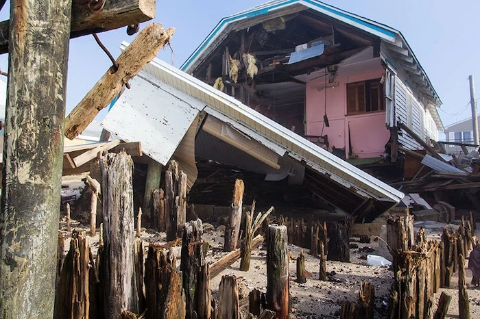 Home destroyed by Hurricane Sandy