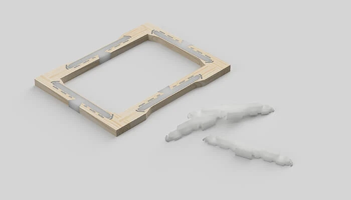 Flexible footbridge prototype: cell with replaceable silicone parts